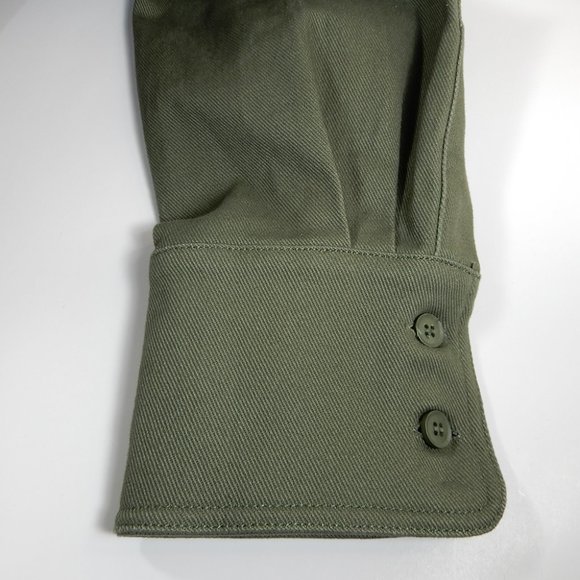 NICHOLAS Ashton Belted Drill Mini DRESS Size 6 Moss Green Twill Cotton NEW - Picture 8 of 10